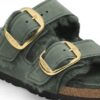 Arizona Big Buckle Shearling Couro Natural Oleado