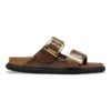 Arizona Droplet Buckle Couro natural envernizado