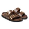 Arizona Droplet Buckle Couro natural envernizado