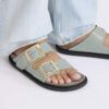 Arizona Droplet Buckle Couro natural envernizado