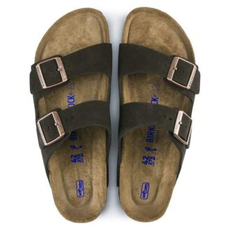 Arizona Soft Footbed em pele de camurça