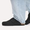 Boston com fivela de arame em couro nubuck