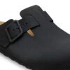 Boston com fivela de arame em couro nubuck