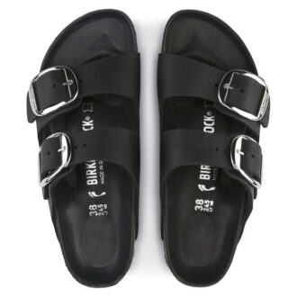 Couro natural do Arizona com Big Buckle, oleado