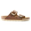 Couro natural do Arizona com Big Buckle, oleado