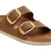 Couro natural do Arizona com Big Buckle, oleado
