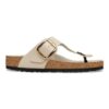 Gizeh Big Buckle Couro Natural Envernizado