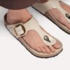 Gizeh Big Buckle Couro Natural Envernizado