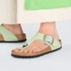 Gizeh Big Buckle em couro nubuck