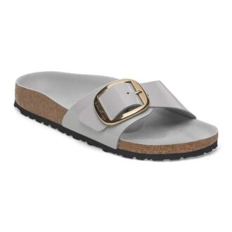 Madrid Big Buckle Couro Natural Envernizado