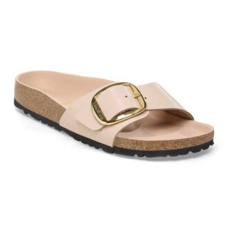 Madrid Big Buckle Couro Natural Envernizado