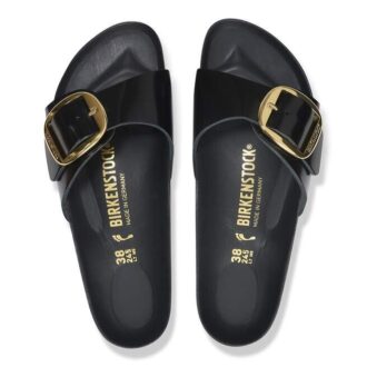 Madrid Big Buckle Couro Natural Envernizado