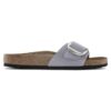 Madrid Big Buckle Couro Nubuck Purple Fog