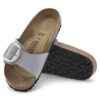 Madrid Big Buckle Couro Nubuck Purple Fog