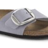Madrid Big Buckle Couro Nubuck Purple Fog