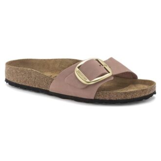 Madrid Big Buckle em couro natural nubuck
