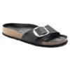 Madrid Big Buckle em Couro Natural Oleado