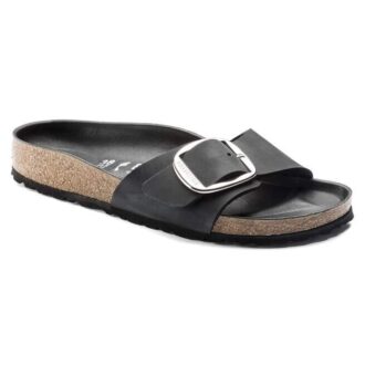 Madrid Big Buckle em Couro Natural Oleado