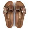 Madrid Big Buckle em Couro Natural Oleado
