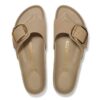 Madrid Big Buckle em Couro Natural Oleado