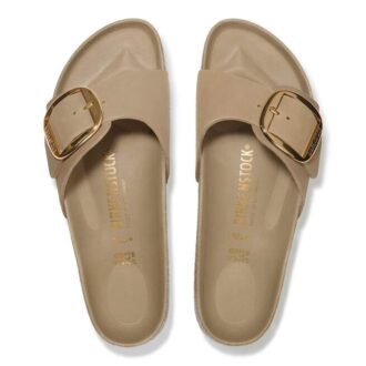 Madrid Big Buckle em Couro Natural Oleado