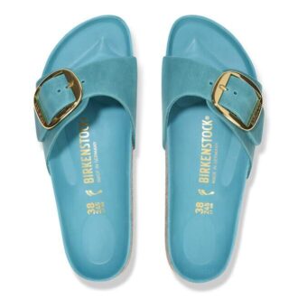 Madrid Big Buckle em Couro Natural Oleado