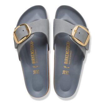 Madrid Big Buckle em Couro Natural Oleado