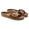 Madrid Big Buckle em Couro Natural Oleado