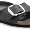 Madrid Big Buckle em Couro Natural Oleado