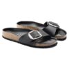Madrid Big Buckle em Couro Natural Oleado
