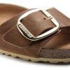 Madrid Big Buckle em Couro Natural Oleado