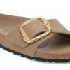 Madrid Big Buckle em Couro Natural Oleado