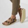 Milano Big Buckle em couro natural oleado