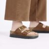 Plataforma Arizona Pap Flex em couro nubuck