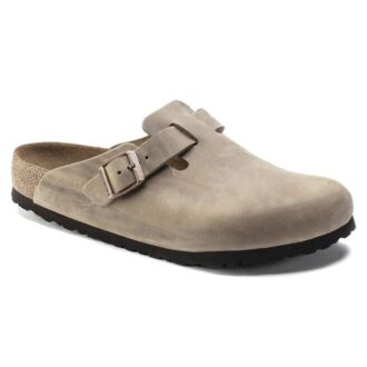 Soft Footbed Boston em couro natural oleado