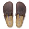 Soft Footbed Boston em couro natural oleado