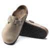 Soft Footbed Boston em couro natural oleado