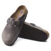 Soft Footbed Boston em couro natural oleado