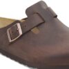 Soft Footbed Boston em couro natural oleado