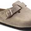 Soft Footbed Boston em couro natural oleado