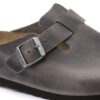 Soft Footbed Boston em couro natural oleado