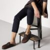 Soft Footbed Boston em couro natural oleado
