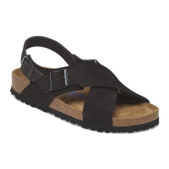 Soft Footbed Tulum em camurça de couro nubuck