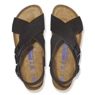 Soft Footbed Tulum em camurça de couro nubuck