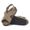 Soft Footbed Tulum em camurça de couro nubuck