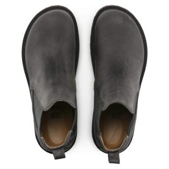 Stalon em couro nubuck grafite